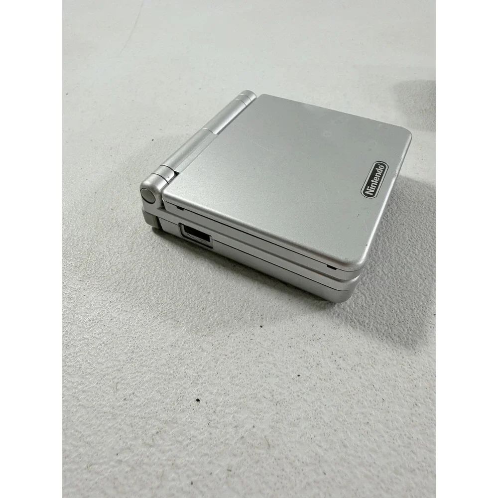 Nintendo Game Boy Advance SP AGS-001 Silver w/ Charger TESTED WORKING